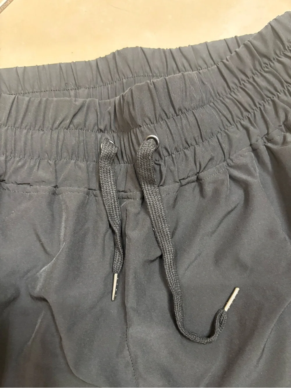 Men's Black Jogger Pants with Elastic Waist